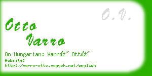 otto varro business card